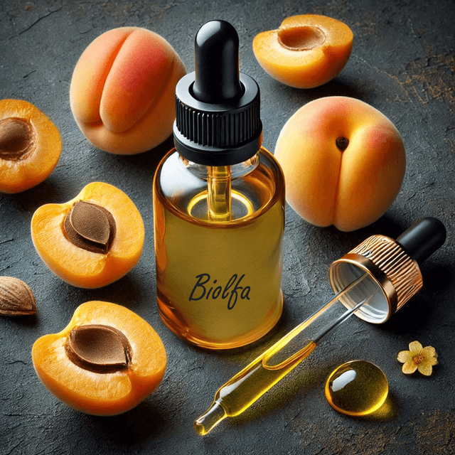 Huile végétale d&#039;Abricot - Flacon en verre à pipette de 10mL
