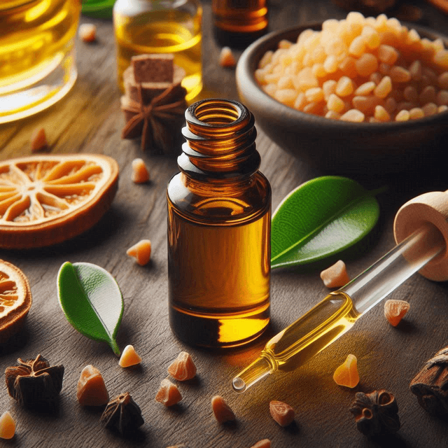 Macérat huileux d&#039;Encens (Oliban) - Flacon en verre à pipette de 10 mL